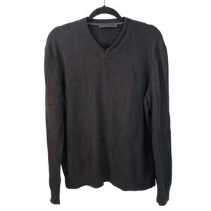 Raffi Men's Cashmere V-Neck Sweater Black L